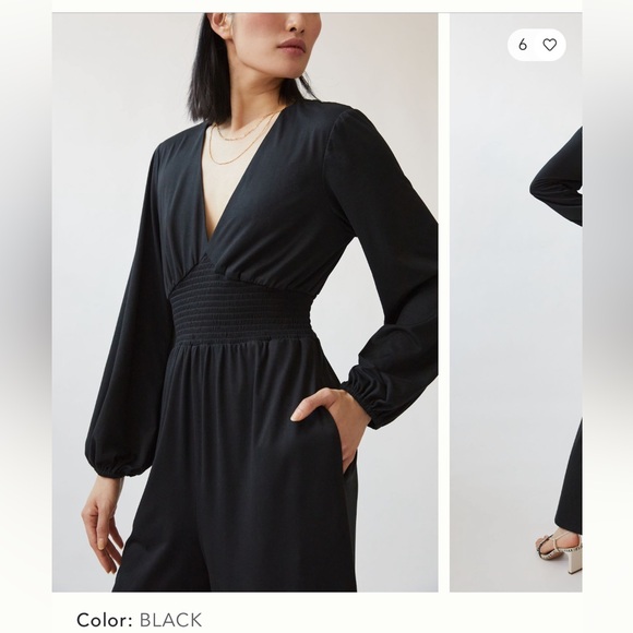 Anthro Hutch V neck jumpsuit - Picture 2 of 7